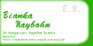 bianka maybohm business card